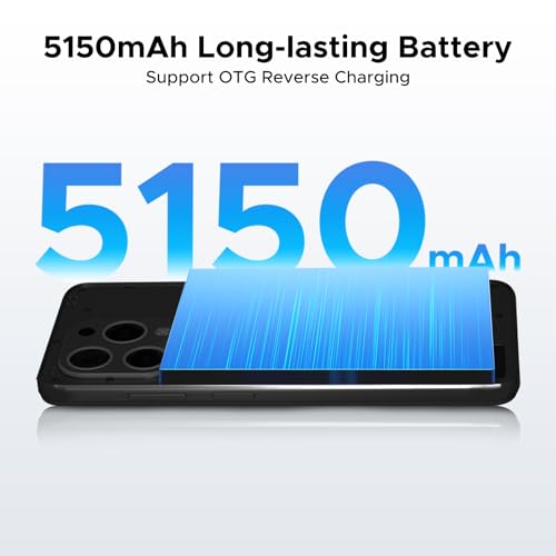 DOOGEESmart N55 Android 16 Smartphone, 16GB+128GB/2TB & 8.6mm Ultra-Slim Mobile Phones, 6.56" 90Hz&5160mAh Android Phone,T7200 Octa Core,4G Dual SIM Free Unlocked Phones, Widevine L1/Face ID/OTG/GPS