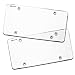 Zento Deals Flat Clear License Plate Cover - 2 Pack of Heavy-Duty All Weather License Plate Shield That Fits All Standard 6x12 Inches License Plate primary