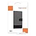 kwmobile Wallet Case for BlackBerry Priv - Fabric and PU Leather Flip Cover with Card Slots and Stand - Grey Black