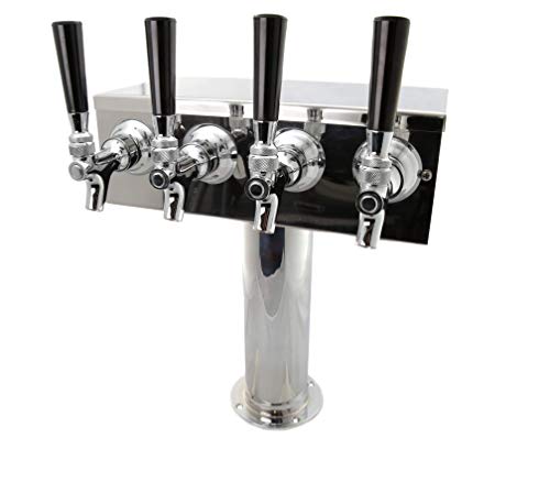 K&B 4 Faucet Tap Stainless Steel Beer Tower