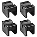 DEDC Jack Stand Pads 4 Pcs, Universal Rubber Pinch Weld Protector Jack Stands Adapter Pads, Car Lift Frame Rail Protection Accessories