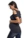 Liu & Qu Women's Maternity Cold-Shoulder Short Sleeve Scoop Neck Ruched T-Shirt Top