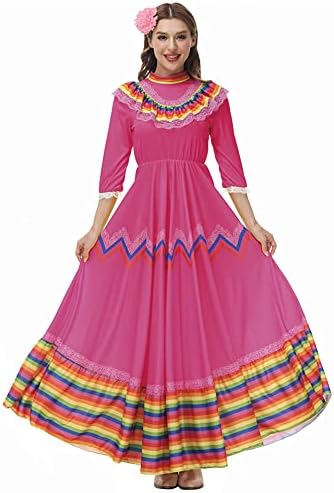 cinco de mayo women's dress Amazon.com: Faltern Cinco De Mayo Dress - Women's Mexican Fiesta Costume