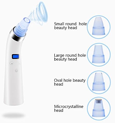 Blackhead Pore Remover Vacuum, ALIFREE Facial Cleaner Blackhead Extractor Suction Remover, USB Rechargeable Extractor Tool with 4 Multi-Functional Probe, Microdermabrasion Exfoliating Machine