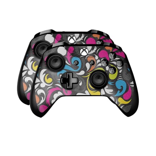 Glossy Glitter Skin Compatible with Microsoft Xbox One Controller (2 Pack) - Sw…
