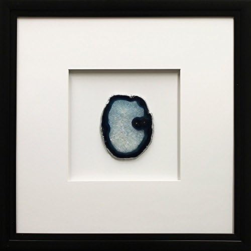 Star Creations FA106046 Framed Blue Agate Slice Print Painting Artwork