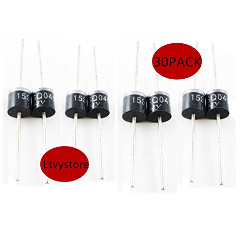 Ltvystore 30PCS 15Amp Diode Axial Schottky Blocking Diodes for Solar Cells Panel,15SQ045 Schottky - Thumbnail 3