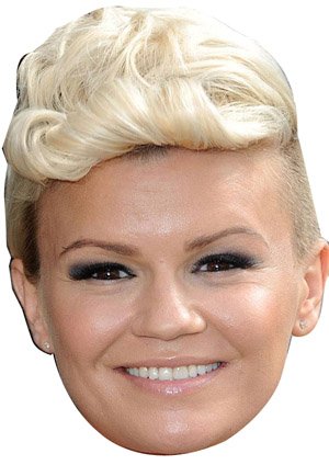 Kerry Katona Short Quiff Hair Celebrity Face Mask Amazon Co Uk