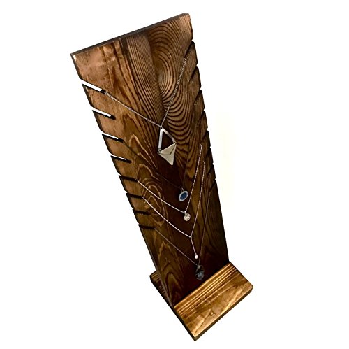 Rustic Necklace Display Stand - 3 Color Options / 18 inches tall / Distressed / Craft Show / Boutique Jewelry Rack / Retail Display