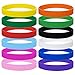 GOGO 12 PCS Silicone Wristbands for Kids, Rubber Bracelets, Party Favors