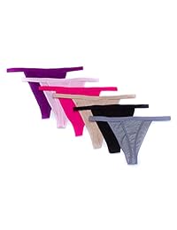 Ropa interior transpirable, tangas con tira de algodón, bragas para dama, lencería sexy (6 unidades)