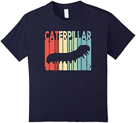 Kids Caterpillar Vintage T Shirt 12 Navy
