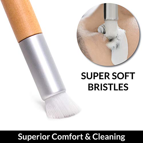 20 Lash Cleansing Brushes For Eyelash Extensions - Lash Shampoo Cleaning Brush To Wash Dirt, And Makeup - Professional Eyelash Aftercare Accessories And Supplies To Keep Eyelids and Eyelashes Cleaner