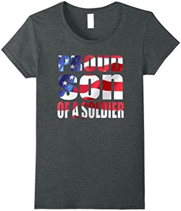 Womens Proud Son of a Soldier t shirt 2017 US Army Medium Dark Heather