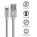iPhone Charger MFi Certified Lightning Cable,5 Pack(3/3/6/6/10FT) Extra Long Nylon Braided USB Charging&Syncing Cord Compatible with iPhone Xs/XR/XS Max/X/7/7Plus/8/8Plus/6S/6SPlus/5se/5s/5(Gray)
