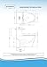 WOODBRIDGE T-0019 Cotton toilet | Modern Design, One Piece, Dual Flush | White
