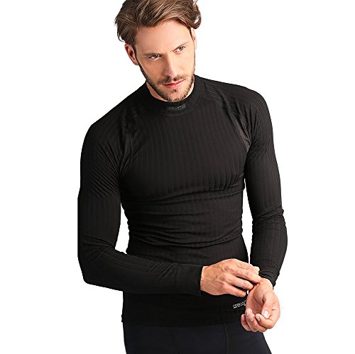 Craft Mens Active Extreme 2.0 Lightweight Long Sleeve Base Layer Training Shirt, Black, Large