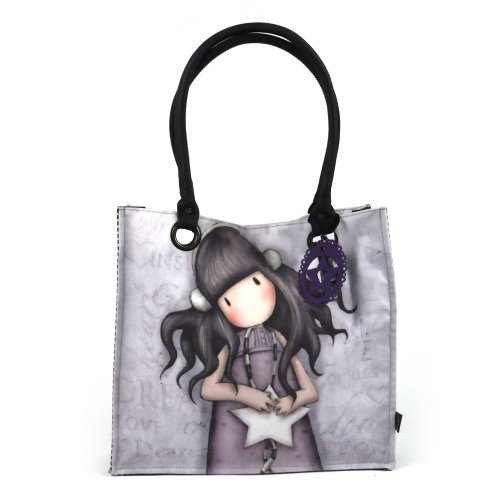 Santoro Eclectic Gorjuss Large Coated Shopper Bag - All These Words New Design by Gorjuss