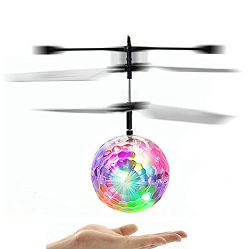 Amazingbuy - RC Flying Ball, Helicopter Ball with Rainbow Shinning LED Lights for Kids, Flying Toy for Boys and Girls - Thumbnail 3