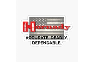 DECALS Hornady Ammunition American Flag Graphic Design Sticker - Sticker Graphic - Auto, Wall, Laptop, Cell, Truck Sticker for Windows, Cars, Trucks