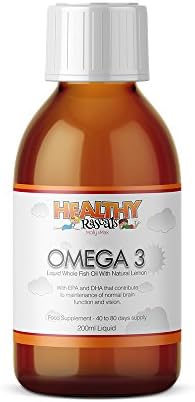 Omega 3 by Healthy Rascals - a Great Source of Essential Fatty Acids (200ml, up to 80 Days Supply)