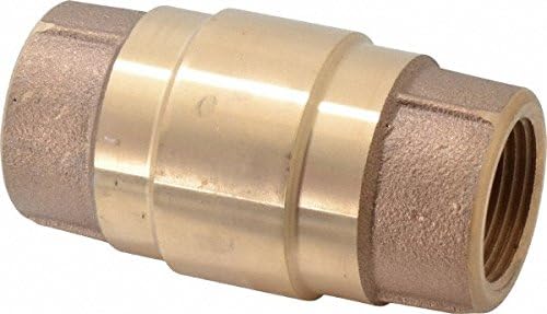 Strataflo 400-100 1 Inch Brass Check Valve Inline, FNPT x FNPT, 200 WOG