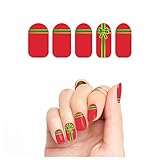 Tattify Christmas Present Nail Wraps - All Wrapped Up (Set of 22)