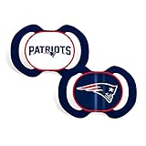 Baby Fanatic 2 Piece Team Colors Pacifier, New England Patriots