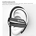 Firstop Bluetooth Headphones, IPX7 Waterproof Wireless 4.1 Earbuds, In Ear Earphones Noise Cancelling Headset Built in Mic, 180mAh Battrey with 10+ Hours Play Time