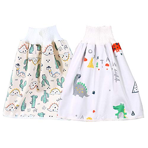2 Stks Baby Katoenen Luier Rok Absorberende Shorts Waterdichte Peuter Training Broek Herbruikbare Kids Luierbroek… - Image 4