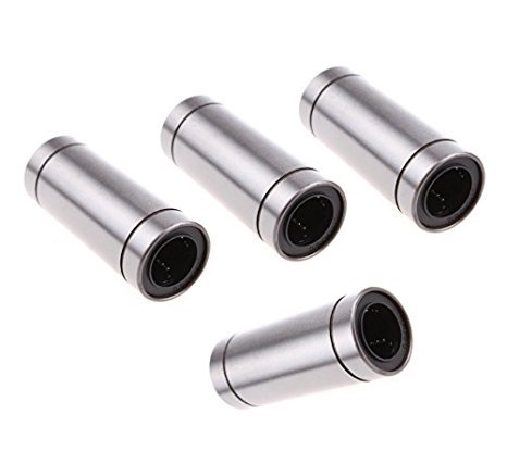 YEHAM 4Pcs 8mm LM8LUU 8x15x45mm Longer Linear Motion Ball Bearings For CNC Tools