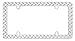 Cruiser Accessories 30830 Diamond Plate License Plate Frame, Chrome