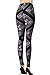 VIV Collection Regular Size Printed Brushed Leggings (Floral Pathway)