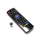 MXIII Double Sided Fly Mouse Remote Control 2.4ghz Mini Wireless Fly Mouse+Qwert Keyboard with Voice Switch and Infrared for Kodi TV Box IPTV HTPC Mini PC Windows Mac OS Lilux