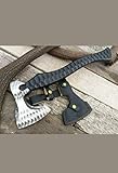 1095 Steel Handmade Knife - Viking Bearded Axe with