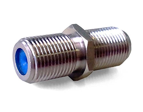 Cabelcon F-Connector Female / Female F-81-HQ-1 NiTin (Pack of 1)