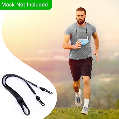 Lanyards for Kids and Adults 6 Pack - Adjustable Length Face Lanyard with Clips On Both Ends The Neck Rest Ear Saver for School Outdoor Sport (3 Color Mix X 2)