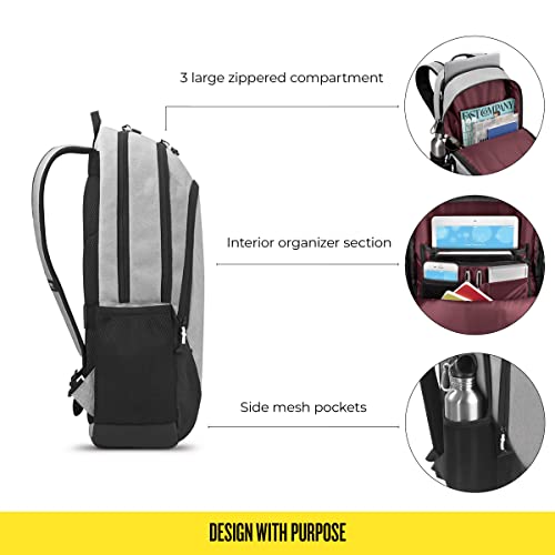 SOLO Varsity Laptop Backpack 15.6 inch Grey Pricepulse