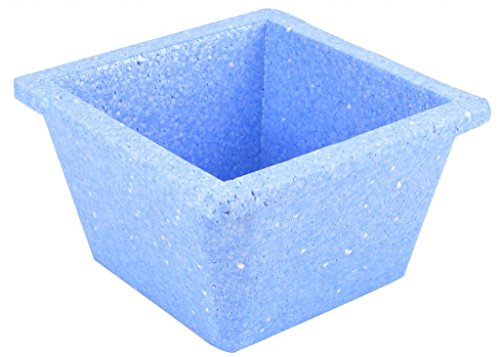Diversified Biotech Glacierbrand IPAN-1000 Polystyrene Triple Density Ice Pan, 1L Volume, Icy Blue
