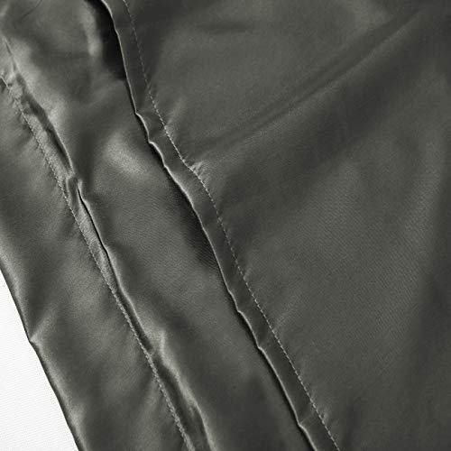 Treely Satin Pillowcase Silky Sham Pillow Case for Hair and Skin with Envelope Closure,Set of 2(Dark Grey,20"x26") - Thumbnail 5