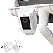 Wasserstein Weatherproof Gutter Mount Compatible with Ring Spotlight Cam Battery & Ring Stick Up Cam with Universal Screw Adapter - Best Viewing Angle for Your Surveillance Camera (1-Pack, White)
