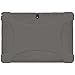 Amze Soft Silicone Jelly Skin Case Back Cover for Samsung Galaxy Note PRO 12.2/Tab PRO 12.2, Grey(AMZ96920)