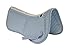 ECP All Purpose Diamond Quilted Cotton English Half Saddle Pad Therapeutic Contoured Correction Support Memory Foam Pockets for Dressage, Jumping, Riding, Training, Eventing, Showing