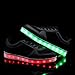 KaLeido Unisex Summer Style Mesh USB Charging 7 Colors LED Shoes Flashing Sneakers Light Up Sport Shoes (11 B(M) US Women/8.5 D(M) US Men, Black)