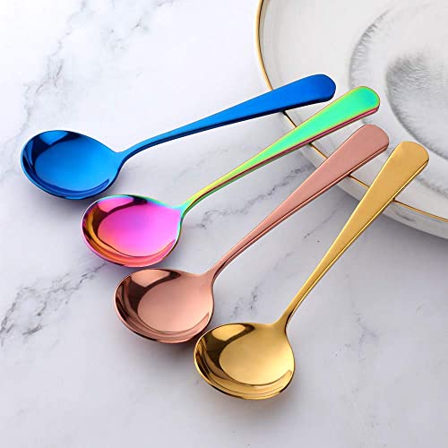 8Piece Soup Bouillon Cereal Spoon TUPMFG Stainless Steel Silverware