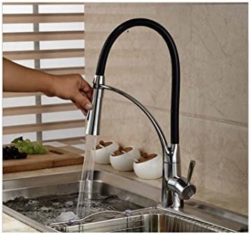 BL- Deck Mount Pull Out White Color Kitchen Sink Faucet Single Handle Dual Sprayer Head Kitchen Mixer Taps