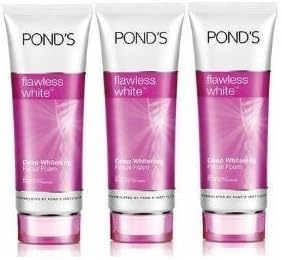 Pond's Flawless White Deep Whitening Facial Foam -100g (Pack 3) by molona