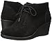 crocs Women's Leigh Suede Wedge Shootie Boot, Black, 8 M US