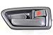 PT Auto Warehouse TO-2562G-RS - Inside Interior Inner Door Handle/Trim, Gray - Passenger Side