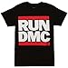 MERCH ARTIST Run DMC Classic Logo Adult T-Shirt - Black (X-Large)